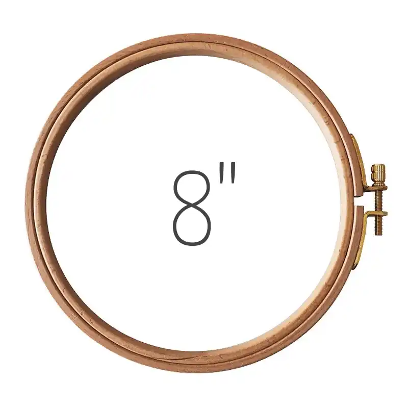 Stickrahmen aus Holz Ø 8″ – Stickring mit Stellschraube 210mm von BabySnap Super-Preis