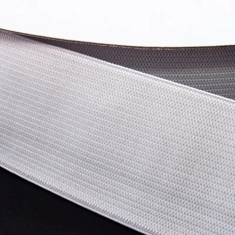 4cm breites Gummiband weiß – latexfreie Elastic Gummi Litze Echt