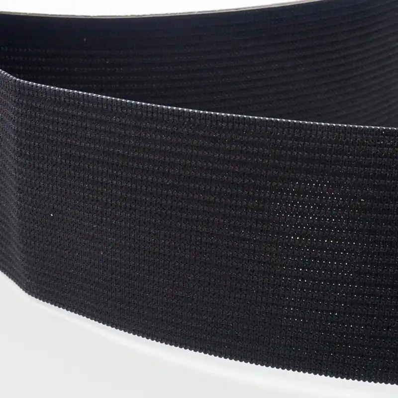 4cm breites Gummiband schwarz – latexfreie Elastic Gummi Litze Premium