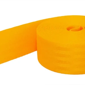 Geld-Zurück-Garantie Sicherheitsgurt Gurtband gelb - Taschengurt Gürtelband 3,8cm bis 1,5t belastbar