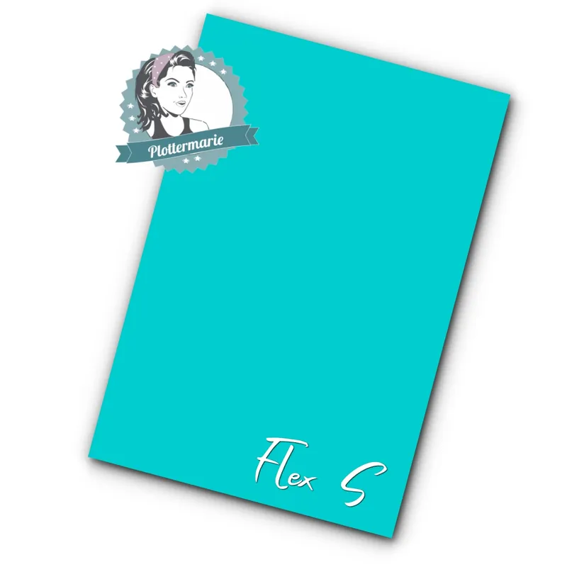 Flexfolie für Textildruck ocean türkis A4 – Plotterfolie von Plottermarie Flex S Premium 80µ Jetzt Bestellen