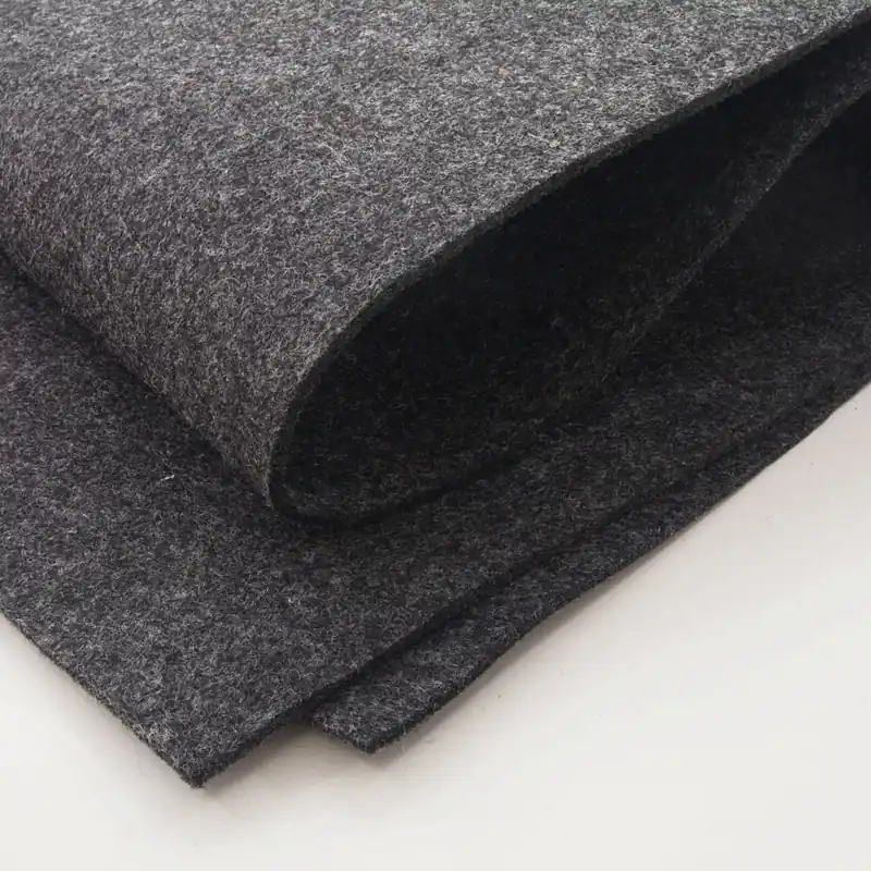 Filz BASTIAN 3mm dick – Taschenfilz dunkelgrau meliert 100cm breit von Swafing Neue Ware