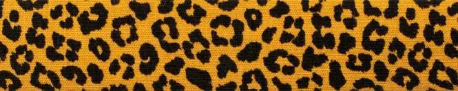 Zertifiziert 3m Leo senf – elastisches Schrägband aus Jersey – Jerseyschrägband 40/20/10 Animal Print Bias