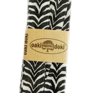 3m Schrägband Safari Zebra schwarz weiß - Animal Print Biasband Baumwolle 40/20/10 Geprüft