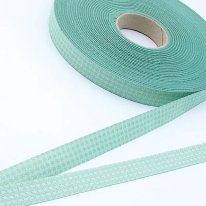 Webband Mini Staaars Sterne mint grau – 1,5cm breit von Farbenmix Kostenfreie Lieferung