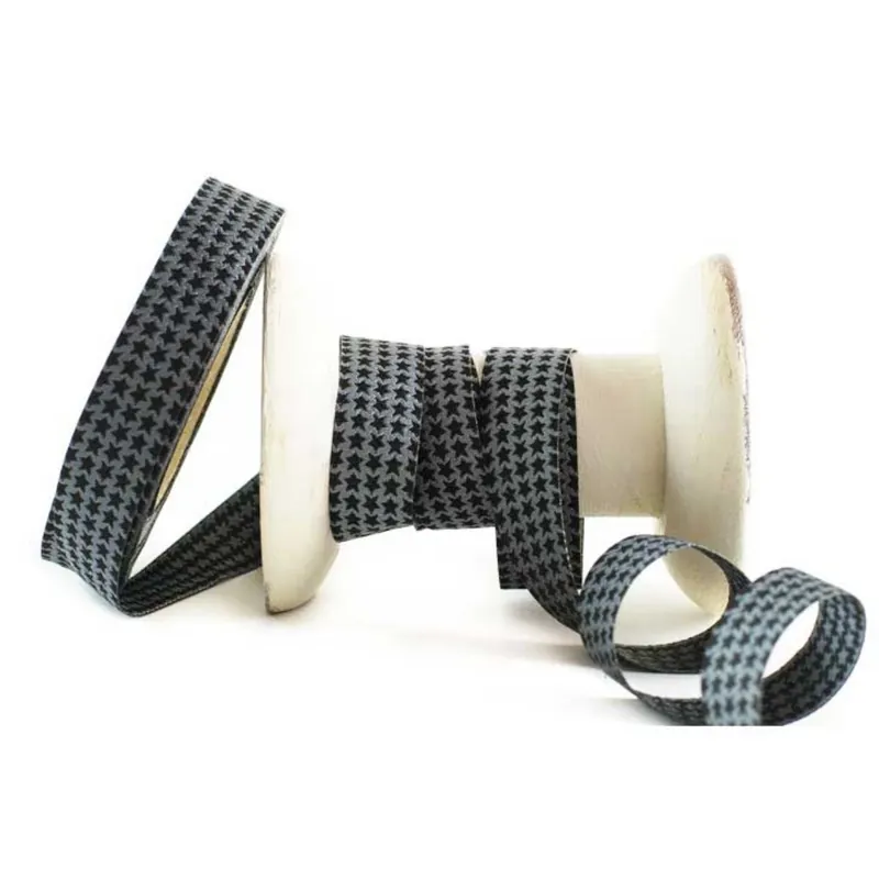 Webband Mini Staaars Sterne schwarz grau – 1,5cm breit von Farbenmix Angebot