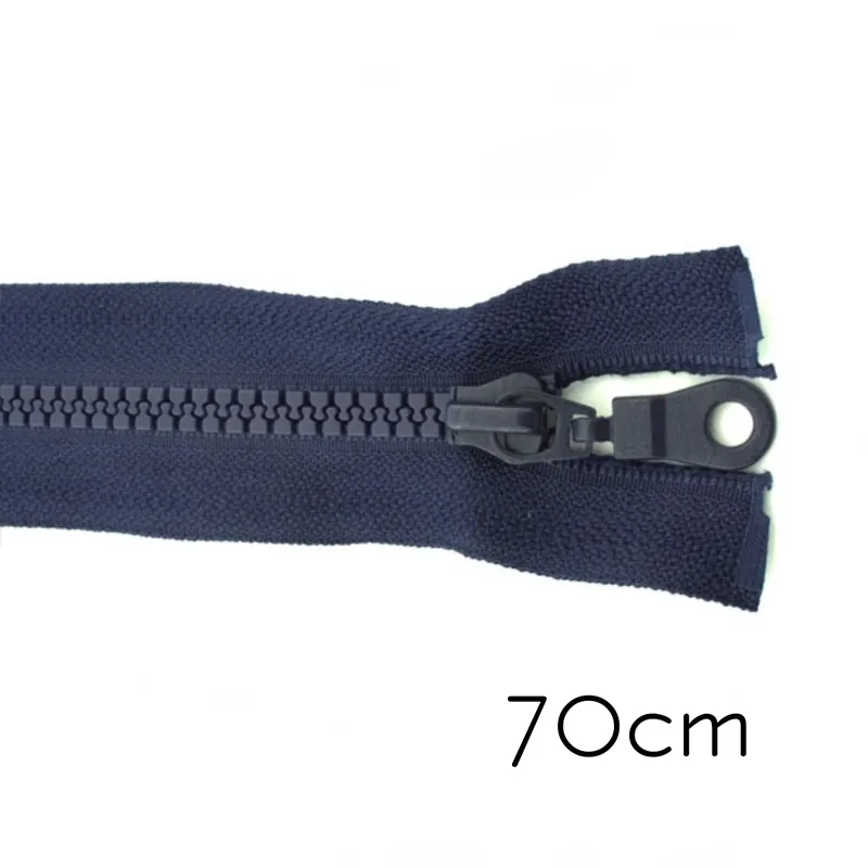 Reißverschluss Profil 5mm navy teilbar 70cm lang für Jacken und Westen O Zipper-Copy Exklusiv