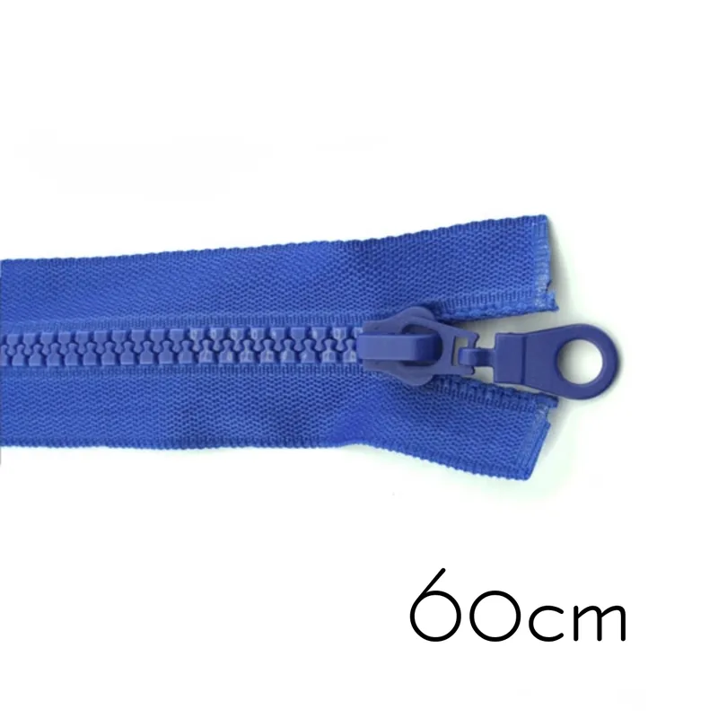 Reißverschluss Profil 5mm blau teilbar 60cm lang für Jacken und Westen O Zipper Billig