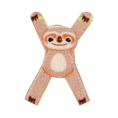 Bunter Buchstabe X zum Aufbügeln Faultier – ABC Applikation Tiere Bügelbuchstaben Kostenfreie Lieferung