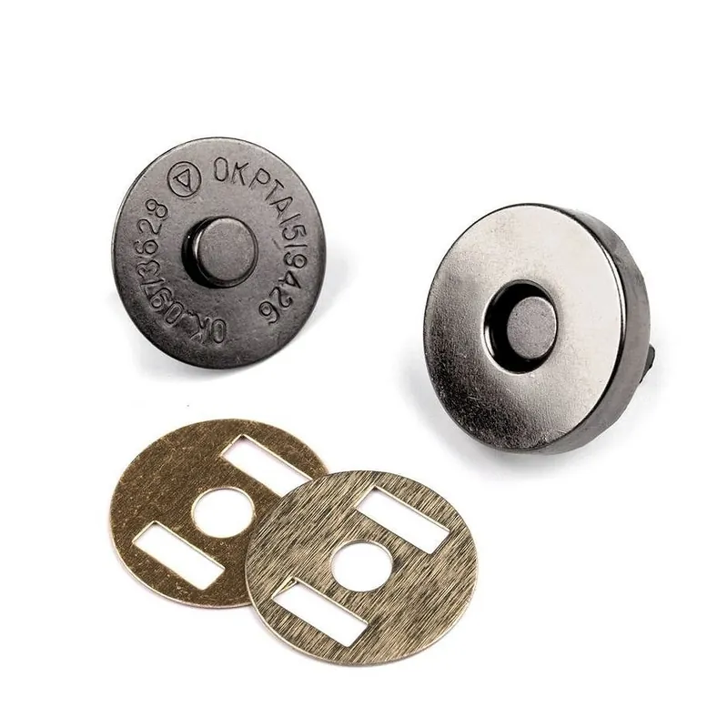 Magnetverschluß schwarz – Magnetknopf rund 18mm Bestpreis