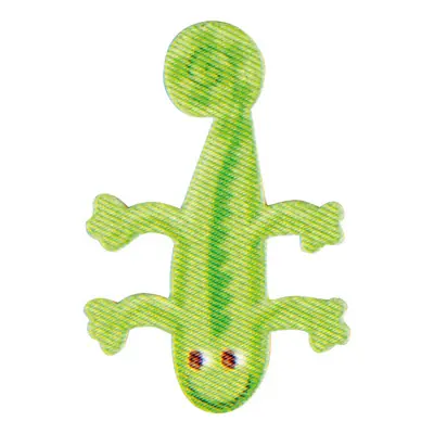 Jetzt Zugreifen Bunter Buchstabe I zum Aufbügeln Eidechse – ABC Applikation Tiere Bügelbuchstaben