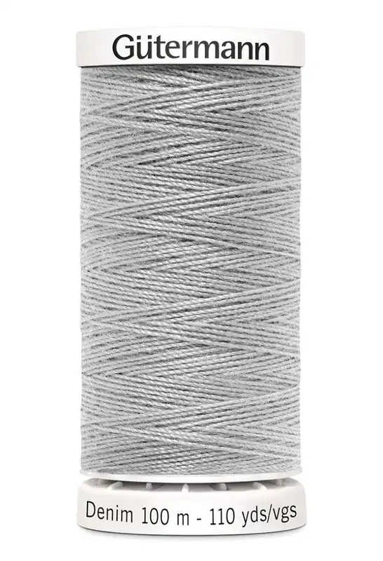 Gleich Bestellen Jeans Nähgarn hellgrau Fb. 8765 – 100m Denim Garn von Gütermann No.50 – Jeansfaden