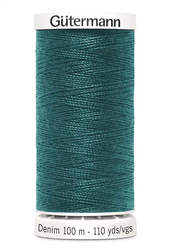 Jeans Nähgarn petrol grün Fb. 7735 – 100m Denim Garn von Gütermann No.50 – Jeansfaden Jetzt Kaufen