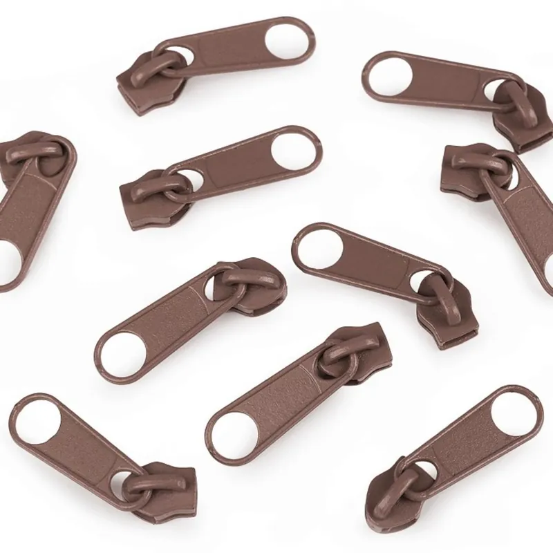 Zipper für Reißverschluss endlos 5mm hellbraun – Endlosreißverschluss SR5 brown sugar Direktkauf