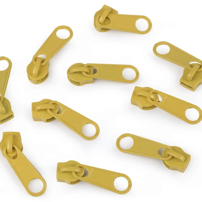 Zipper für Reißverschluss endlos 5mm senf gelb – Endlosreißverschluss SR5 sauterne Markenware