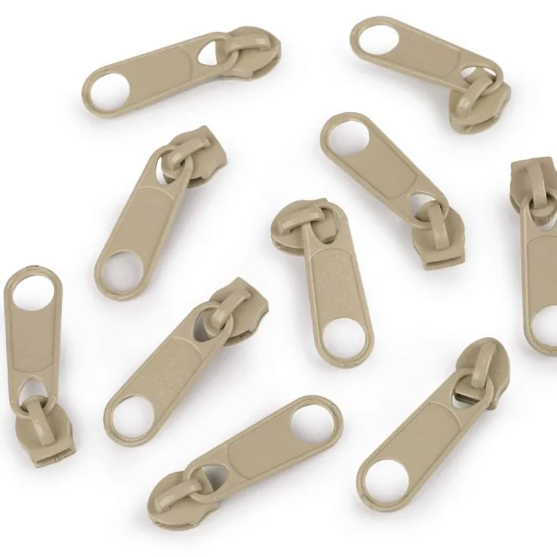 Exklusiv Zipper für Reißverschluss endlos 5mm beige – Endlosreißverschluss SR5 prairie sand
