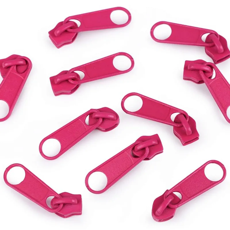 Zipper für Reißverschluss endlos 5mm pink – Endlosreißverschluss SR5 carmine rose Finale Aktion