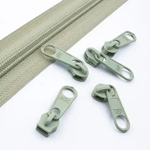 Neu Zipper für Reißverschluss endlos 5mm lindgrün – Endlosreißverschluss SR5 seedling