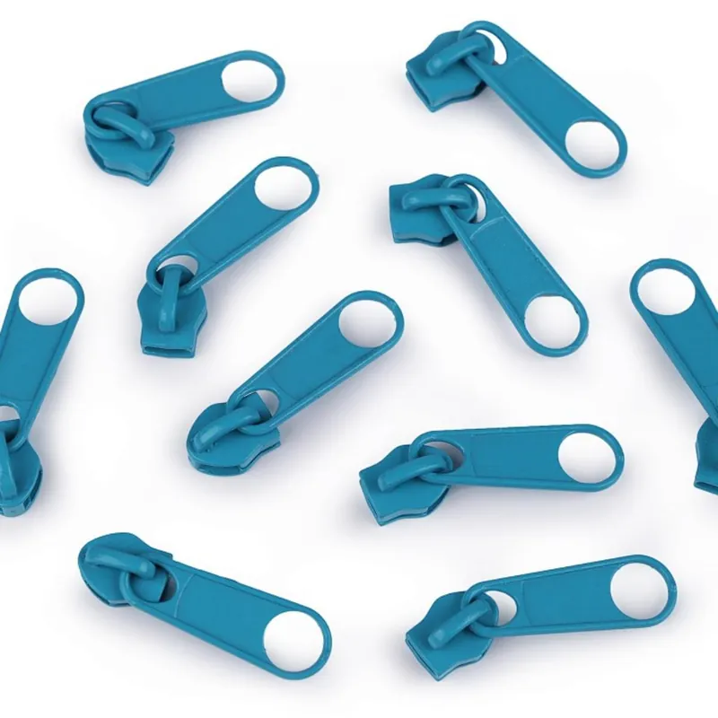 Finale Aktion Zipper für Reißverschluss endlos 5mm petrol – Endlosreißverschluss SR5 tile blue