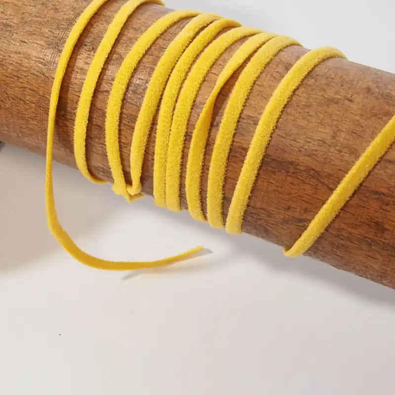 weiches Rundgummi in gelb Ø2 mm für Masken und Bastelarbeiten – Soft Cord Maskengummi Geprüft