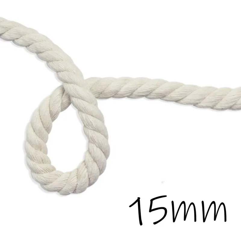 Heute Kaufen Mega Maxi Kordel Ø 15mm offwhite – dickes Kordelband für Hoodie Taschen & Co. Seil