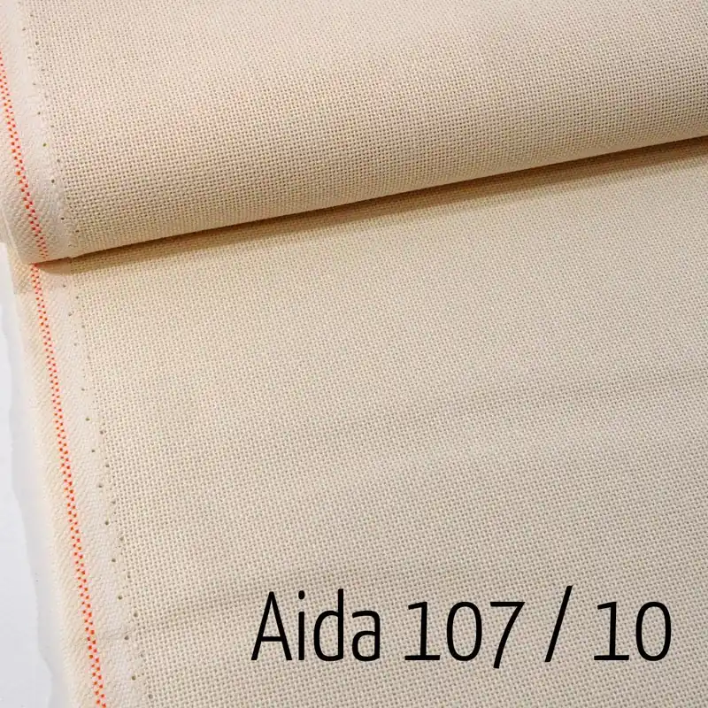 Expressversand Aida Kreuzstich Linda Schülertuch beige – 107 Stiche auf 10cm – Handarbeitsstoff für Stickereien