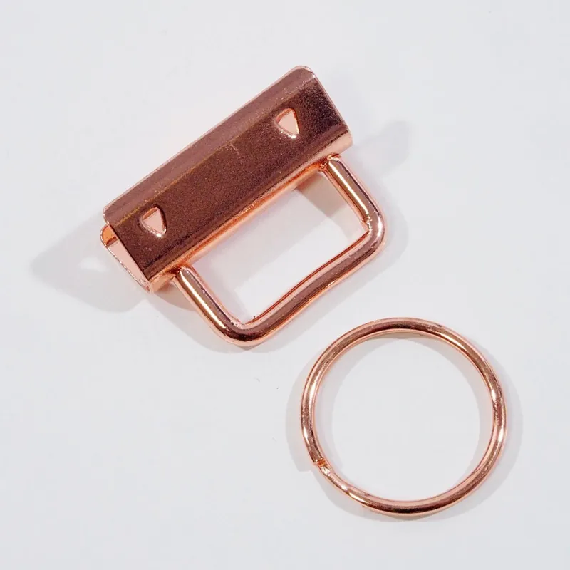 Im Trend Schlüsselband Rohling 30mm rosegold kupfer – zum Basteln von hübschen Schlüsselbändern