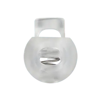 Limited Edition Kordelstopper rund transparent für Kordeln bis Ø6-8mm – Kugel ca. 1,8cm
