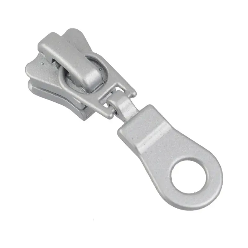 Zipper fashion silber matt für 5mm Profil Endlosreißverschluss PR5 Kracherpreis