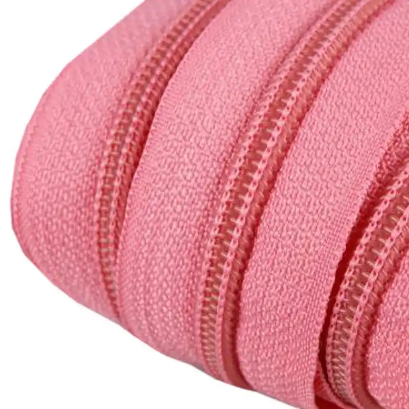Reißverschluss endlos 5mm hellpink – Endlosreißverschluss SR5 pink carnation Weltweiter Versand