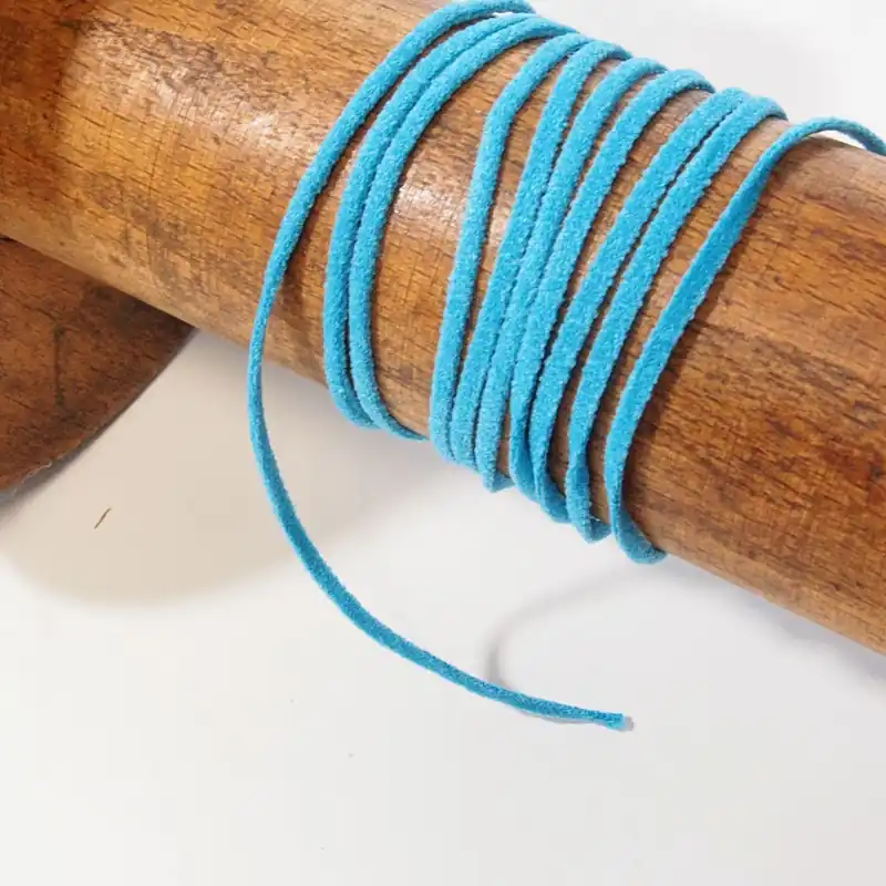 Versand Am Gleichen Tag weiches Rundgummi in türkis Ø2 mm für Masken und Bastelarbeiten – Soft Cord Maskengummi