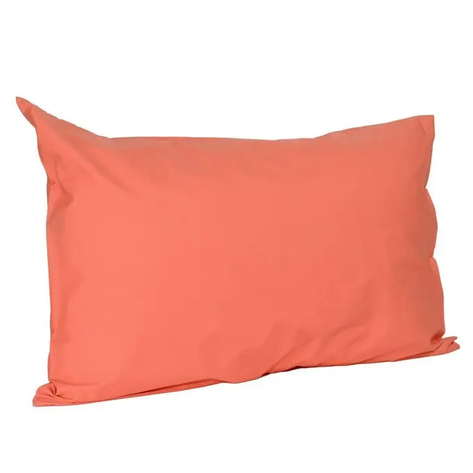 Rechteckiger Kissenbezug Perkal-Baumwolle orange Direktkauf