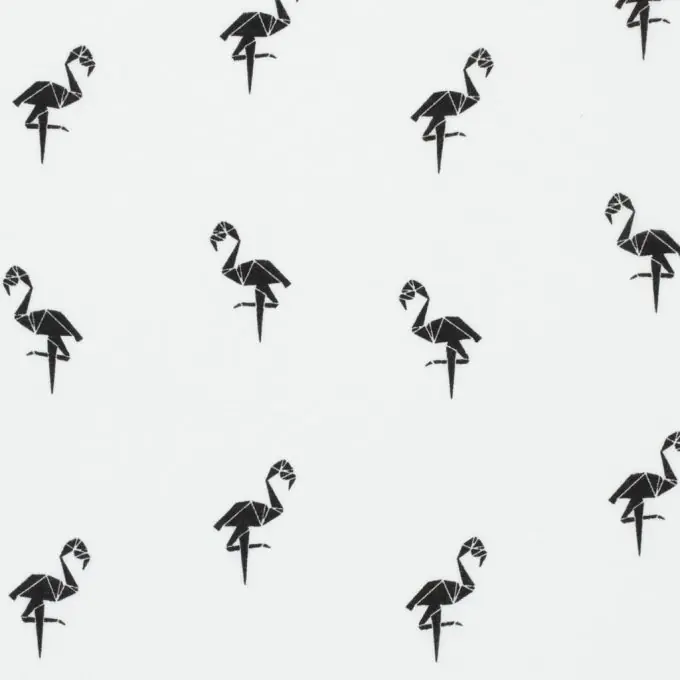 Viskosestoff Flamingo Angebot