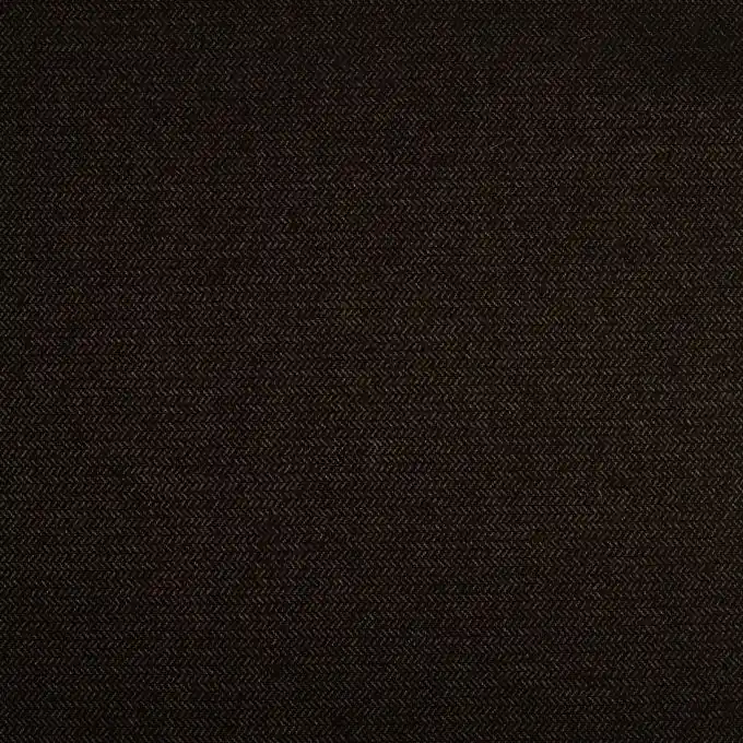 Kostenloser Versand Schwarz Wollstoff Fischgrätmuster 151cm Breite