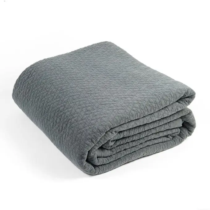 Tagesdecke Stone 230 x 250 cm grau Markenprodukt