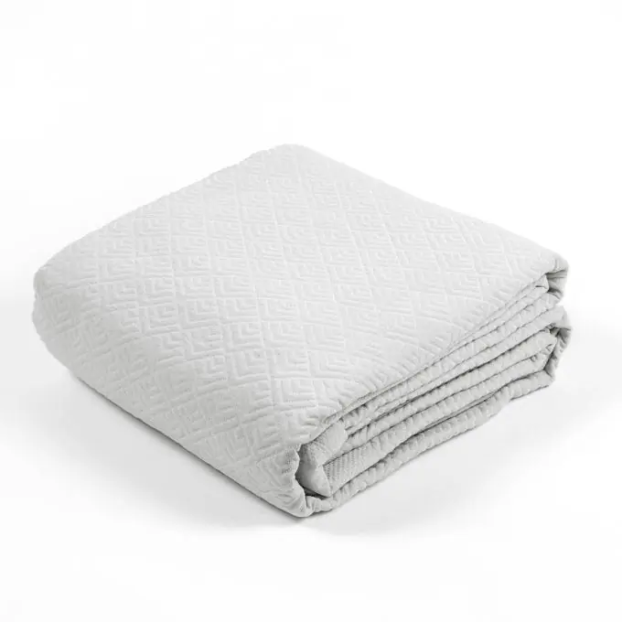 Tagesdecke Stone 230 x 250 cm hellgrau Ab Werk