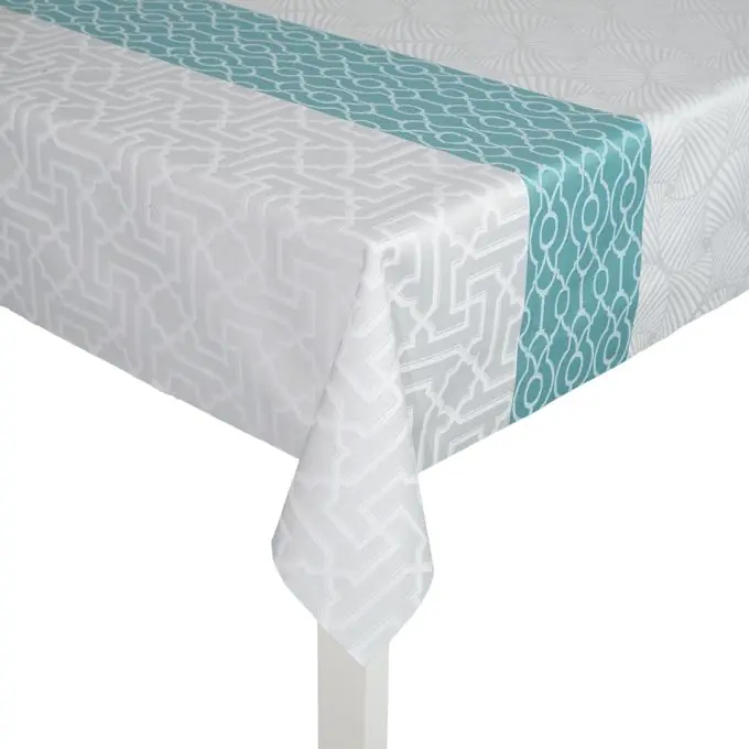 Sichere Zahlung Tischdeckenstoff Memphis blau