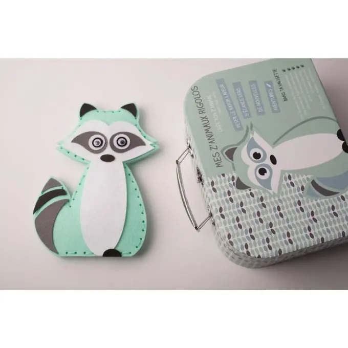 Finale Aktion Wollfilz-Nähset Peter der Waschbär