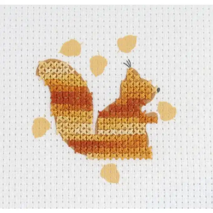 Stickerei-Set für Kinder Eichhörnchen Abverkauf