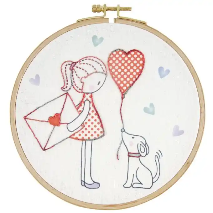 Rabatt Stickerei-Set für Kinder Liebesbrief