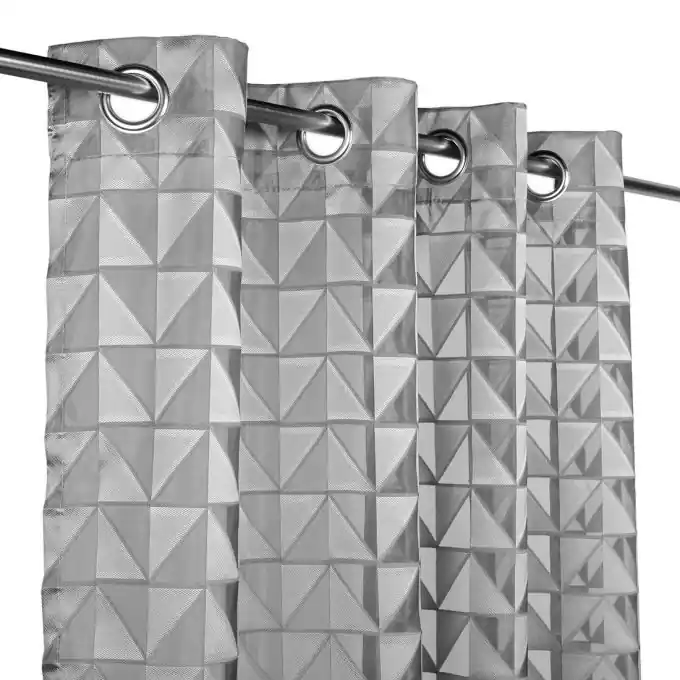 Vorhang Dreiecker Satin grau Bestseller