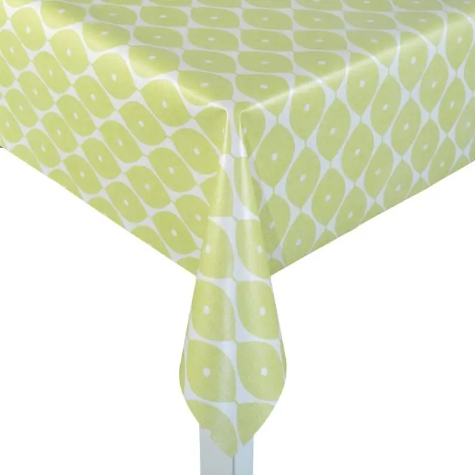 Letzte Chance Ovales Wachstuch, anisgrün