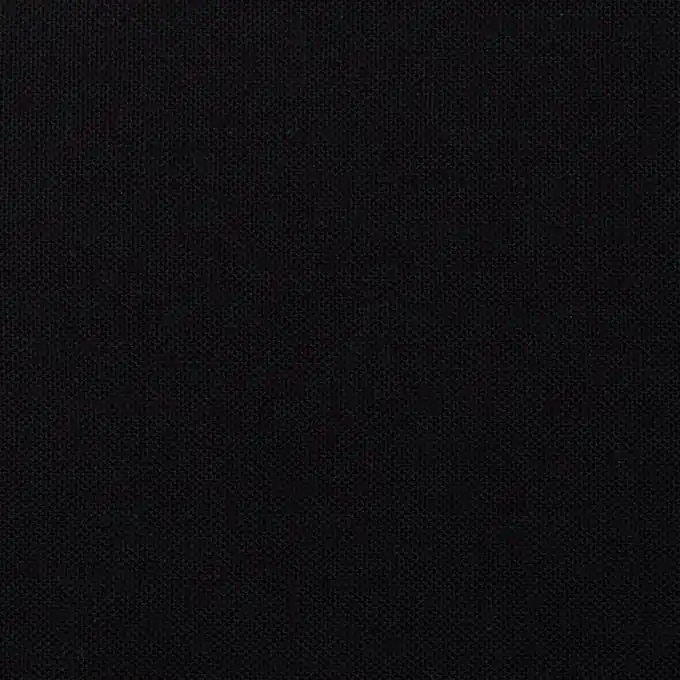 Einfarbiger Baumwollstoff Nattea, schwarz Neu Im Sortiment