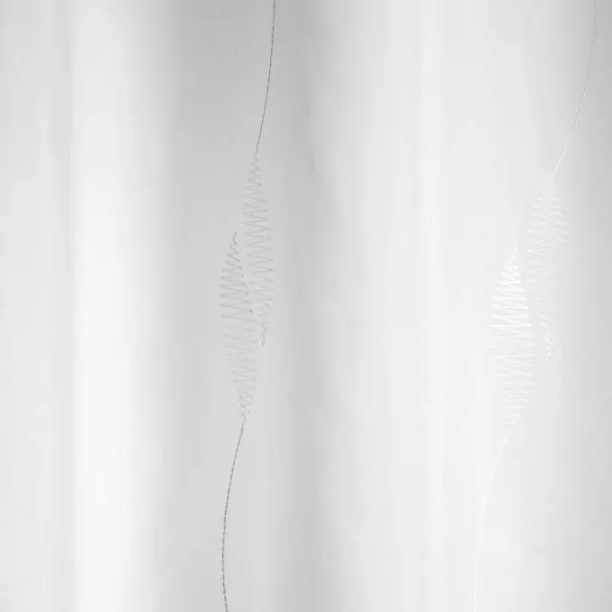 Sichere Zahlung Jacquard-Voile, bestickt mit Blättern, extra breit