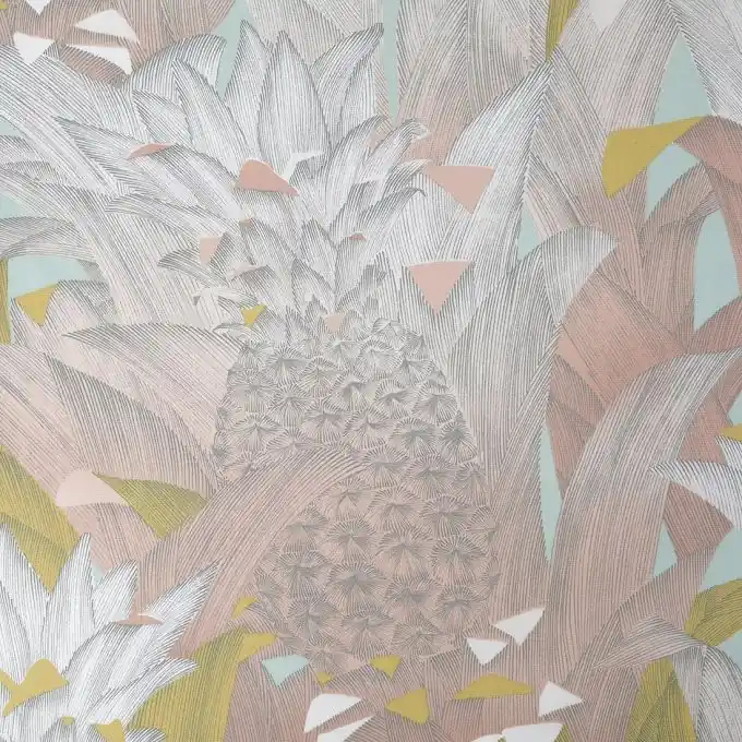 Dicker Baumwollstoff Ananas rosa Angebot