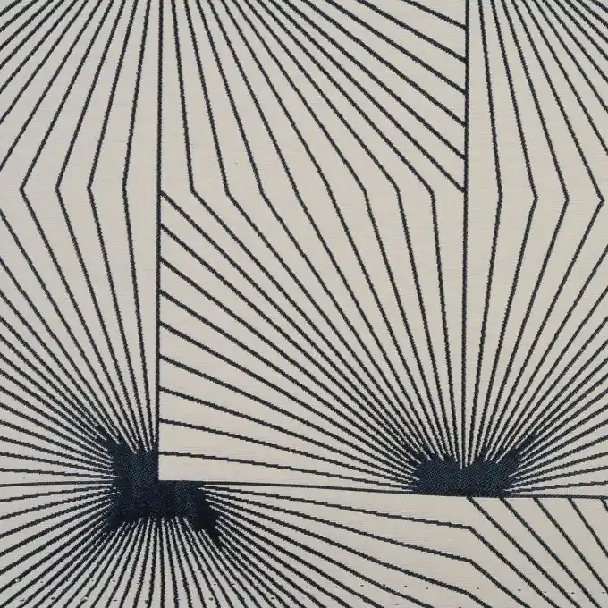 Jacquardstoff Geomuster dunkelblau Mega-Angebot