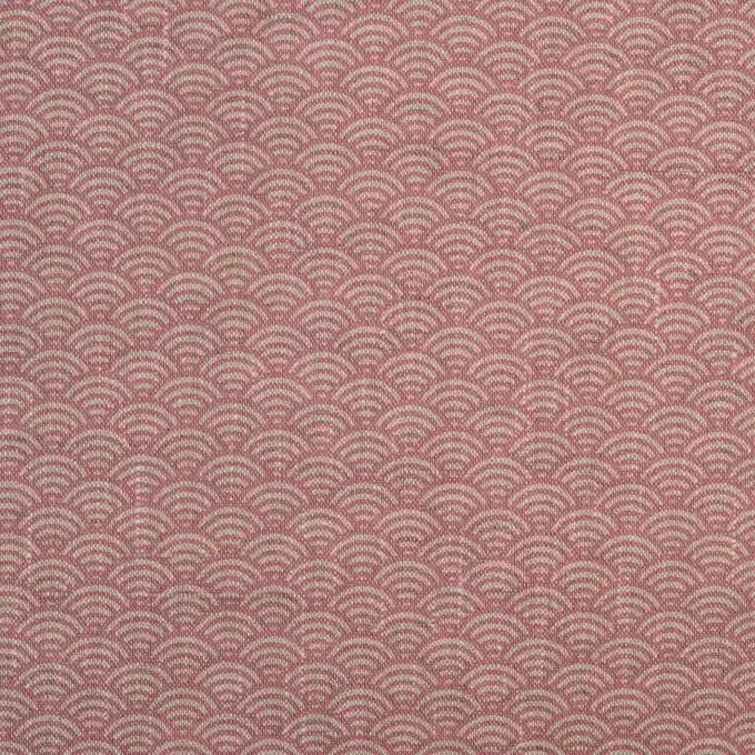 Geld-Zurück-Garantie Leinenstoff mit rosa Schuppen