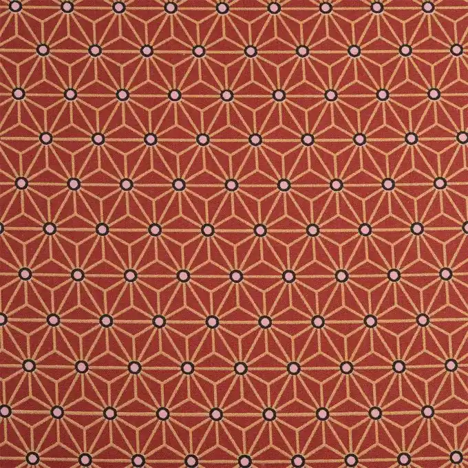 Kostenloser Rückversand Baumwollstoff Origami-Sterne Rot 160cm Breite