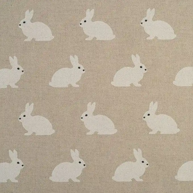 Billig Dicker Baumwollstoff weiße Kaninchen