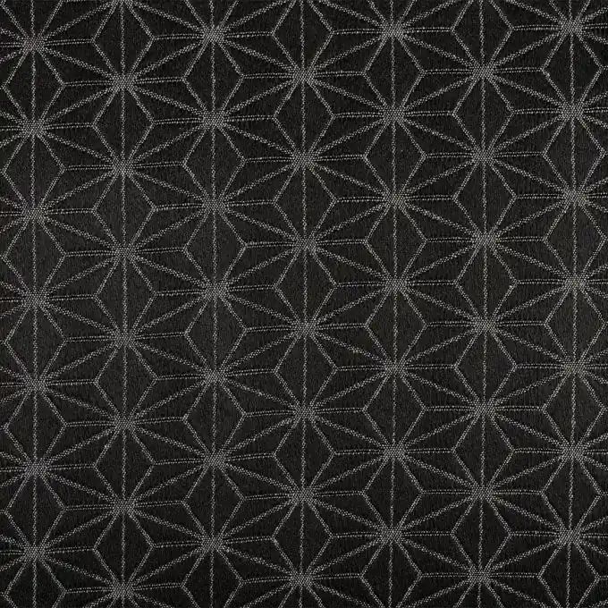 Japanischer Jacquard asanoha schwarz Preisknaller